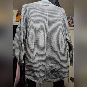 Cozy Gray Knit Sweater